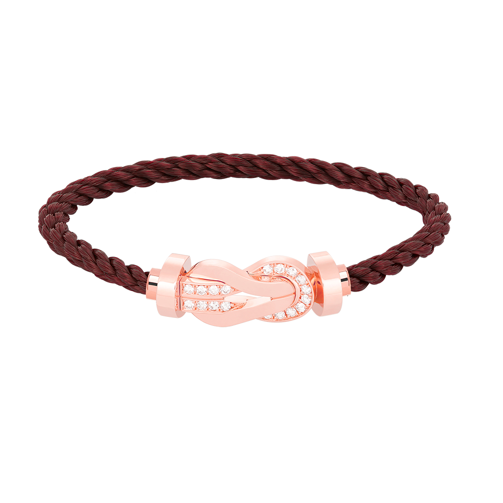 [Bloom]CHANCE LARGE 8 FIGURE BUCKLE HALF DIAMOND BRACELET ROSE GOLD