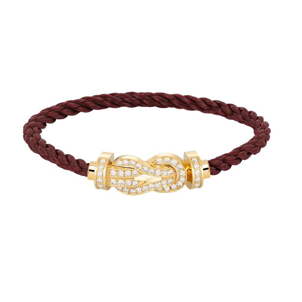 [Bloom]CHANCE LARGE 8 FIGURE BUCKLE FULLDIAMOND BRACELET GOLD