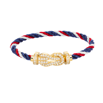 [Bloom]CHANCE LARGE 8 FIGURE BUCKLE FULLDIAMOND BRACELET GOLD