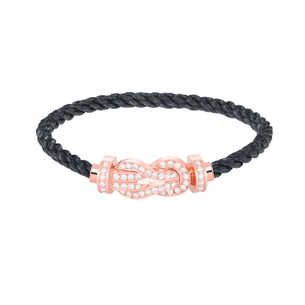 [Bloom]CHANCE LARGE 8 FIGURE BUCKLE FULL DIAMOND BRACELET ROSE GOLD