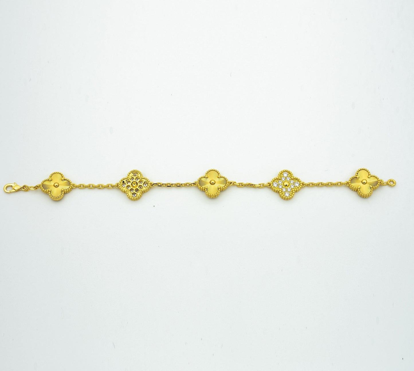 [Bloom]CLOVER BRACELET 5 MOTIFS GOLD DIAMOND