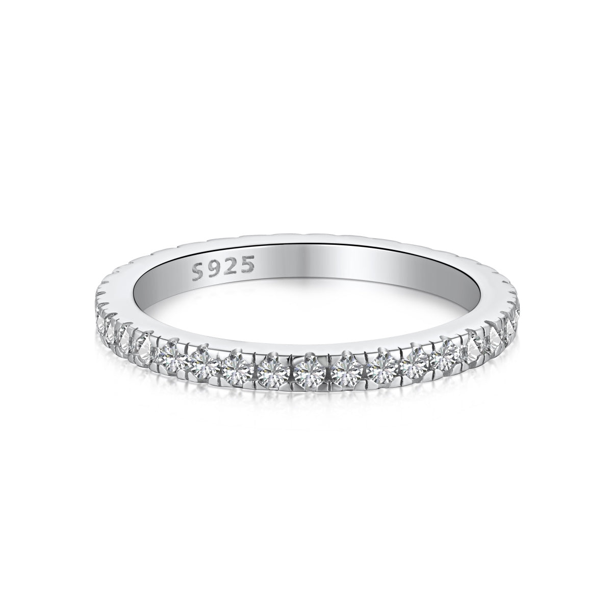 [Bloom]Delicate Sparkling Round Cut Daily Ring