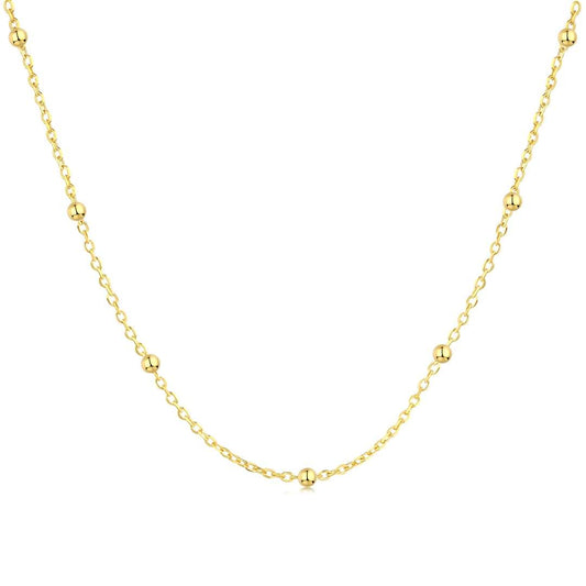 [Bloom]Small Bead Clavicle Chain Simple Necklace