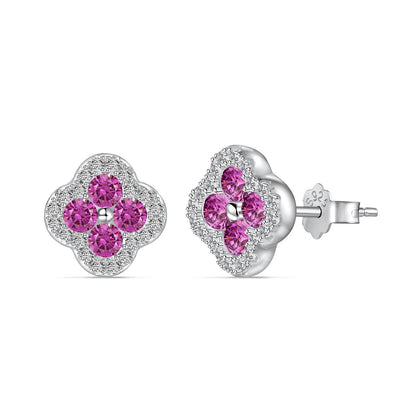 [Bloom]Four-Leaf Clover Flower Shaped Earrings