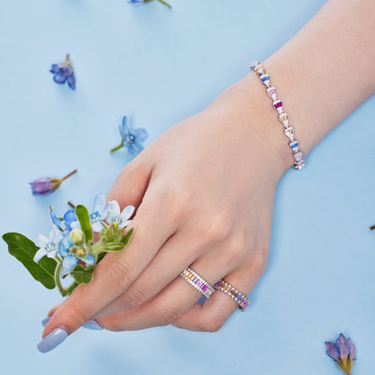 [Bloom]Radiant Water Drop Shape Daily Bracelet