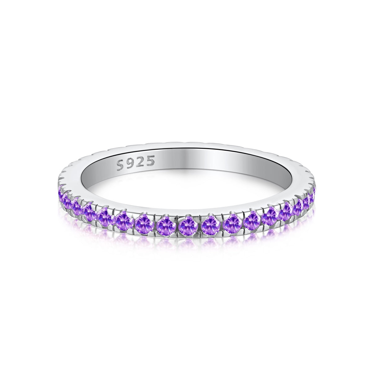 [Bloom]Delicate Sparkling Round Cut Daily Ring