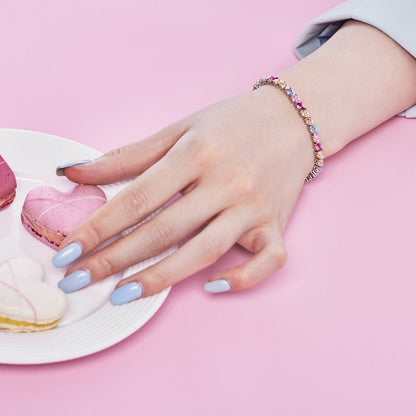 [Bloom]Ornate Sparkling Multi Cut Party Bracelet