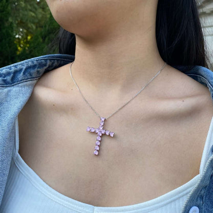 [Bloom]Radiant Cross Shape Necklace