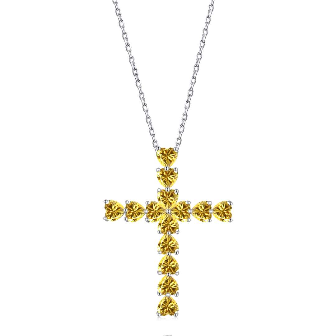 [Bloom]Radiant Cross Shape Necklace