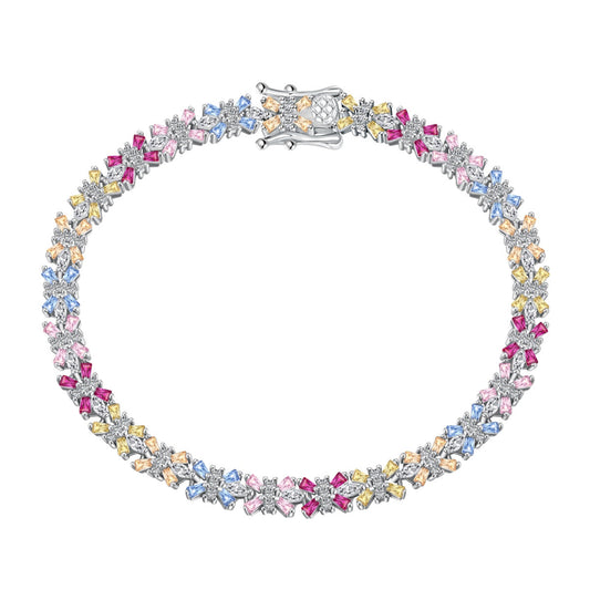 [Bloom]Radiant Colorful Emerald Cut Party Bracelet