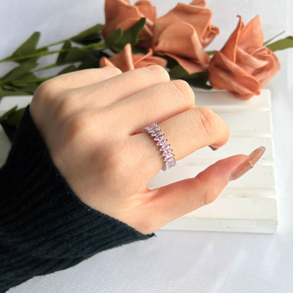 [Bloom]Gorgeous Marquise Cut Tennis Ring