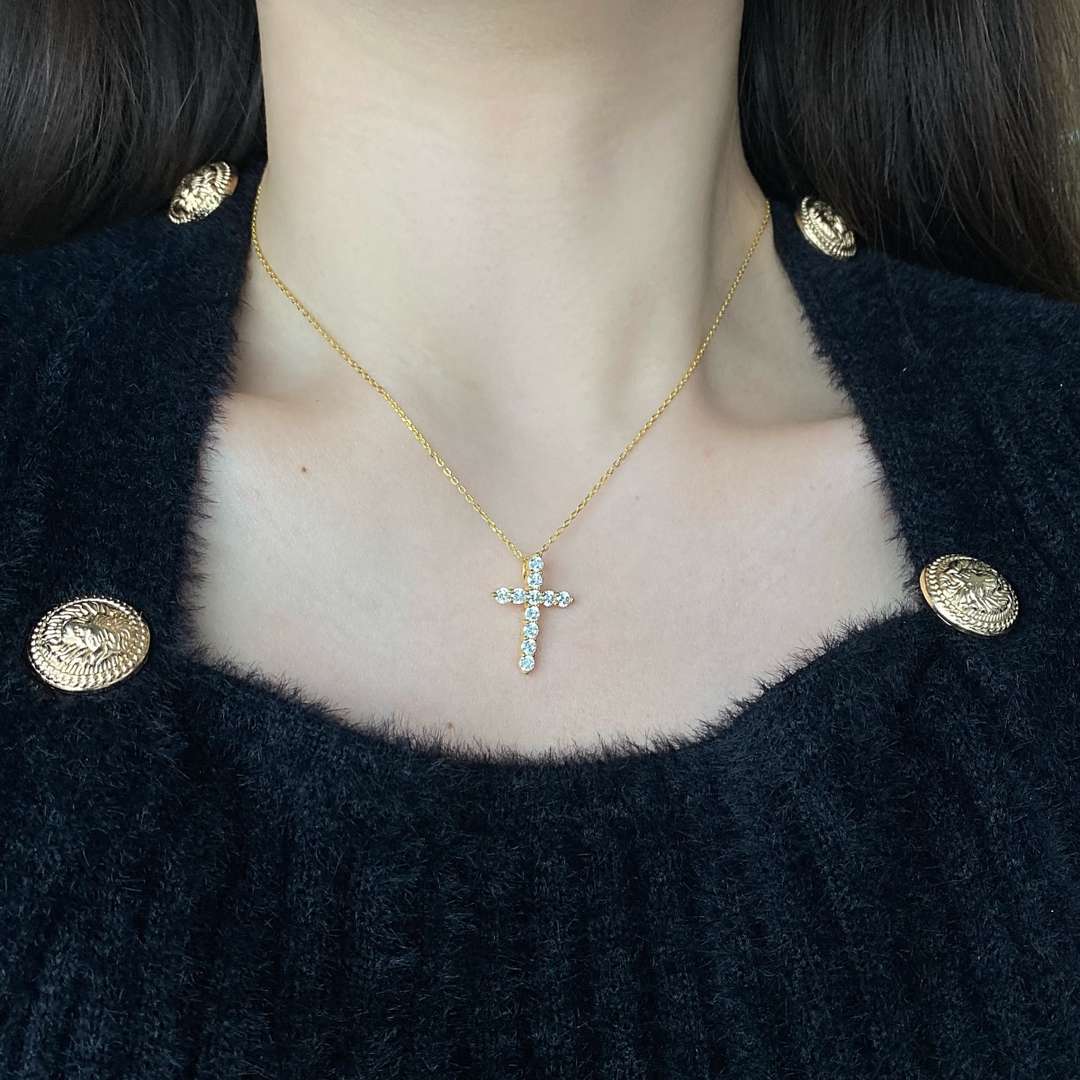 [Bloom]Unique Cross Shape Necklace