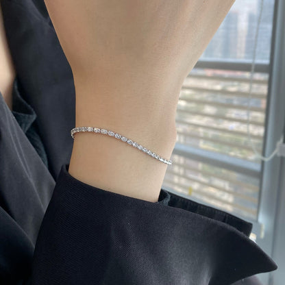 [Bloom]Elegant Emerald Cut Daily Bracelet