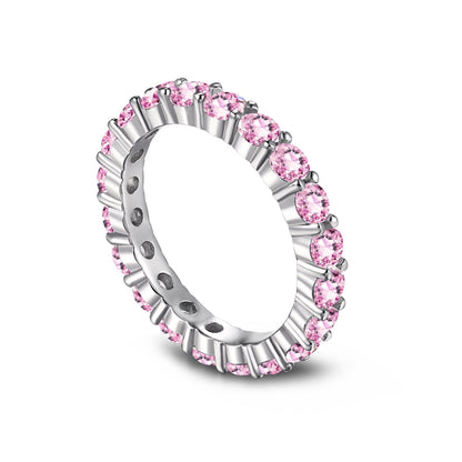 [Bloom]Sparkling Round Cut Tennis Ring