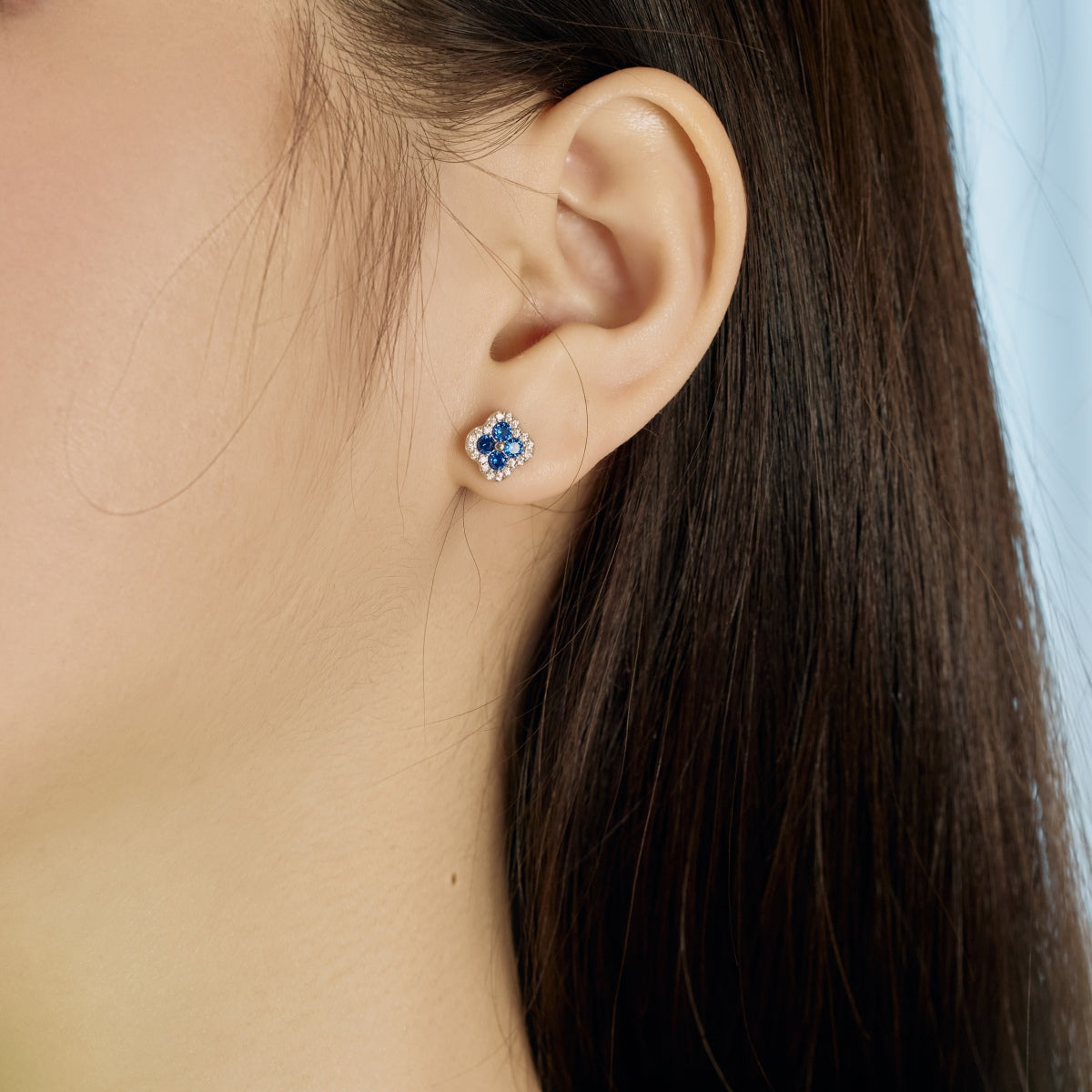 [Bloom]Four-Leaf Clover Flower Shaped Earrings