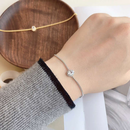 [Bloom]Exquisite Oval Shape Bracelet