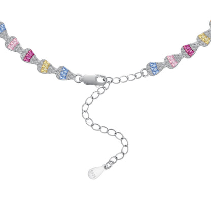 [Bloom]Radiant Colorful Rainbow Necklace