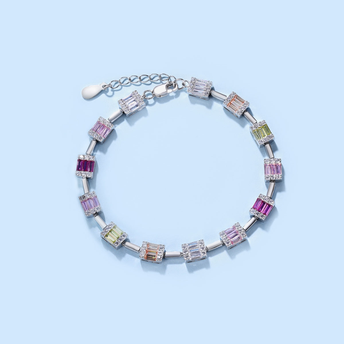 [Bloom]Dainty Charming Emerald Cut Daily Bracelet