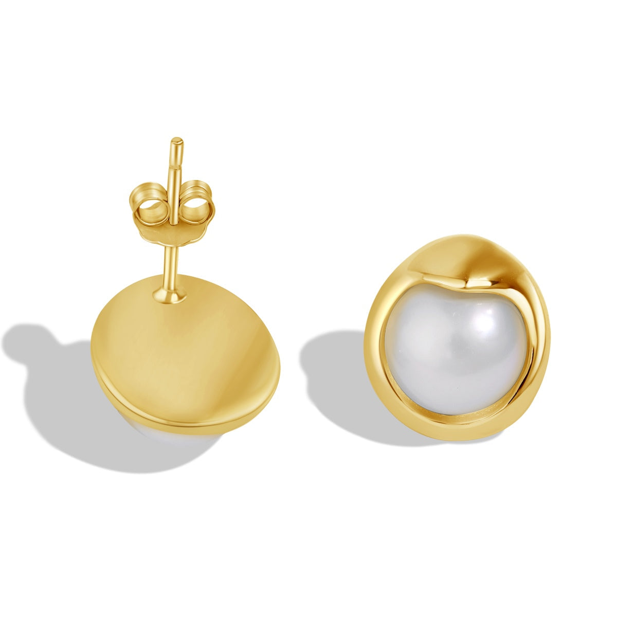 [Bloom]Dainty Bread Pearl Earrings