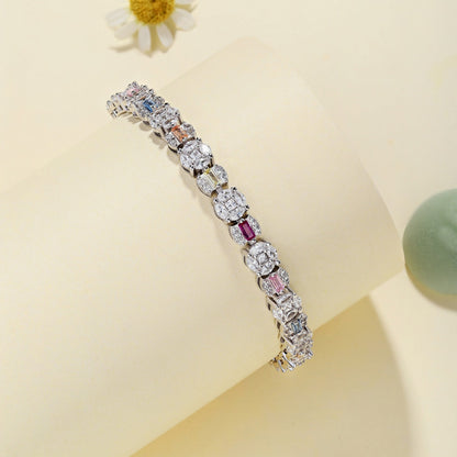 [Bloom]Dazzling Radiant Multi Cut Daily Bracelet