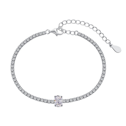 [Bloom]0.75 Carat Exquisite Oval Cut Daily Bracelet