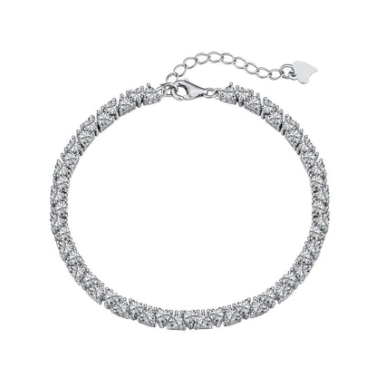 [Bloom]Dazzling Romantic Heart Shape Lover Bracelet