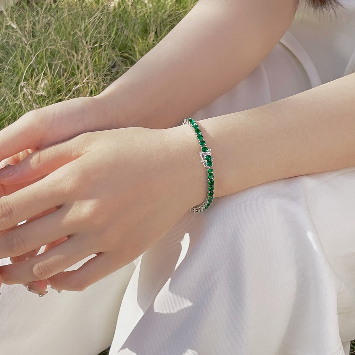 [Bloom]Radiant Colorful Round Cut Party Bracelet