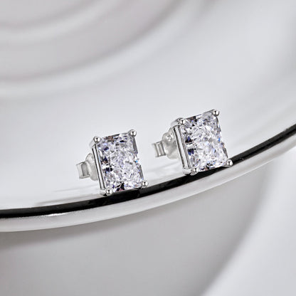 [Bloom]Radiant Luxurious Princess Cut Daily Earrings