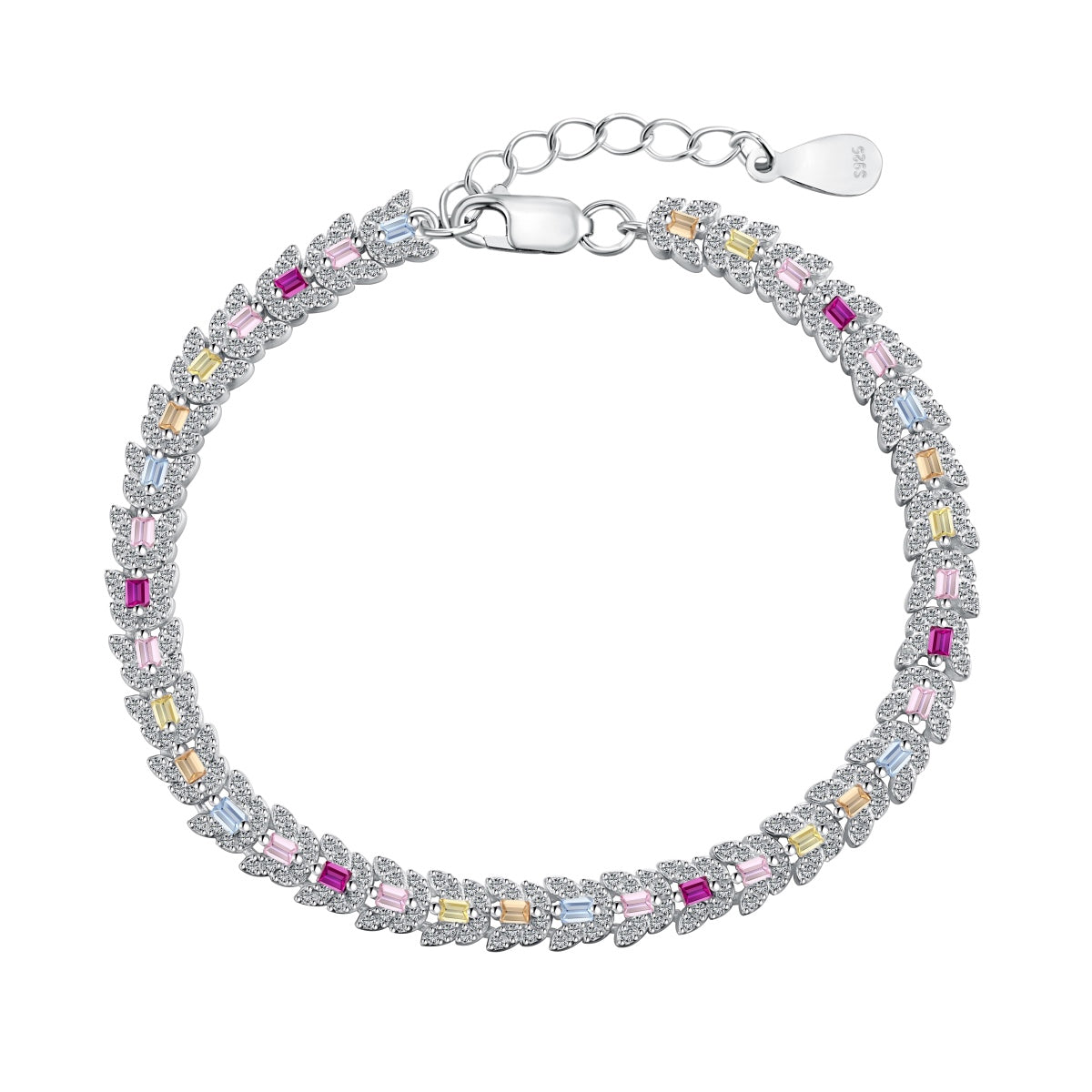 [Bloom]Delicate Colorful Multi Cut Daily Bracelet