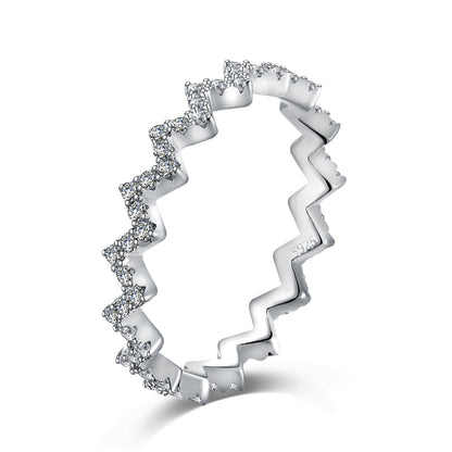 [Bloom]Delicate Enchanting Wave Shape Daily Ring