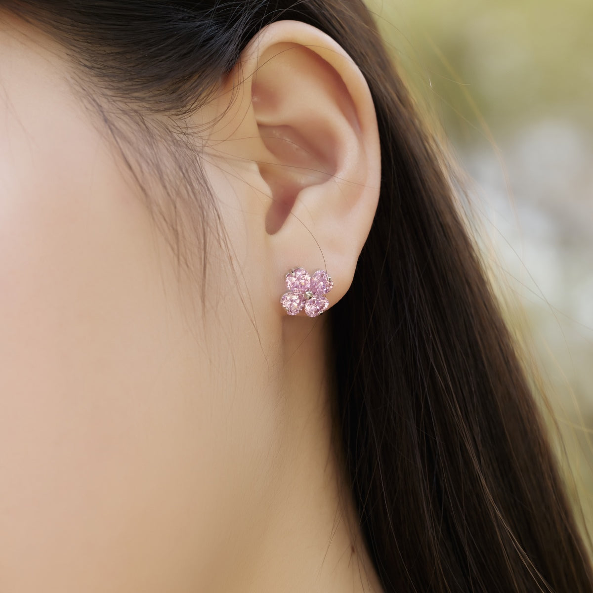 [Bloom]Four-Leaf Clover Ball Earrings