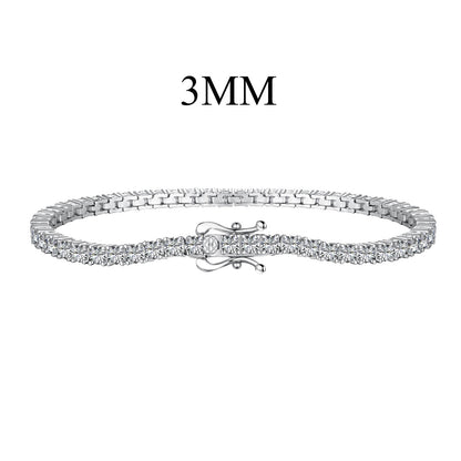 [Bloom]Dainty Charming Round Cut Tennis Bracelet