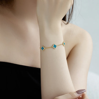 [Bloom]Four-Leaf Clover Exquisite Bracelet