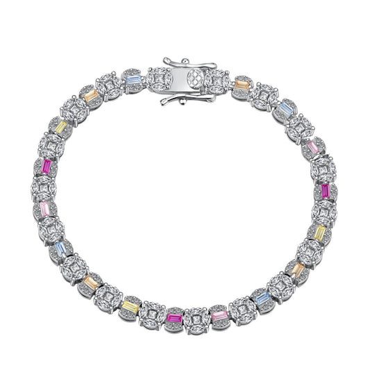 [Bloom]Dazzling Radiant Multi Cut Daily Bracelet