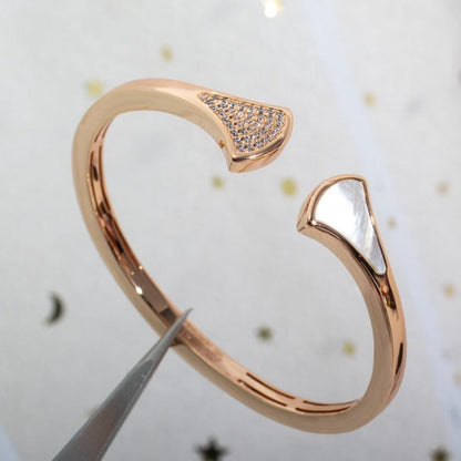 [Bloom]DREAM BRACELET OPEN PINK GOLD MOP DIAMOND