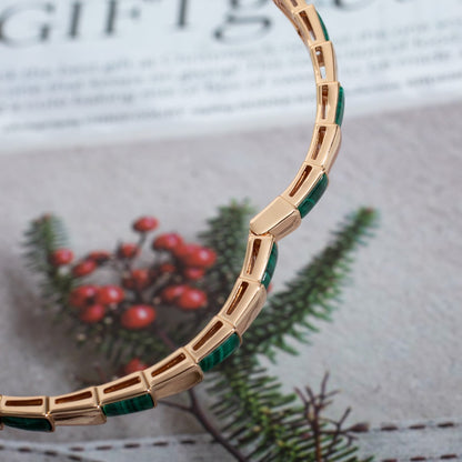 [Bloom]SERPENTI BRACELET PINK GOLD MALACHITE