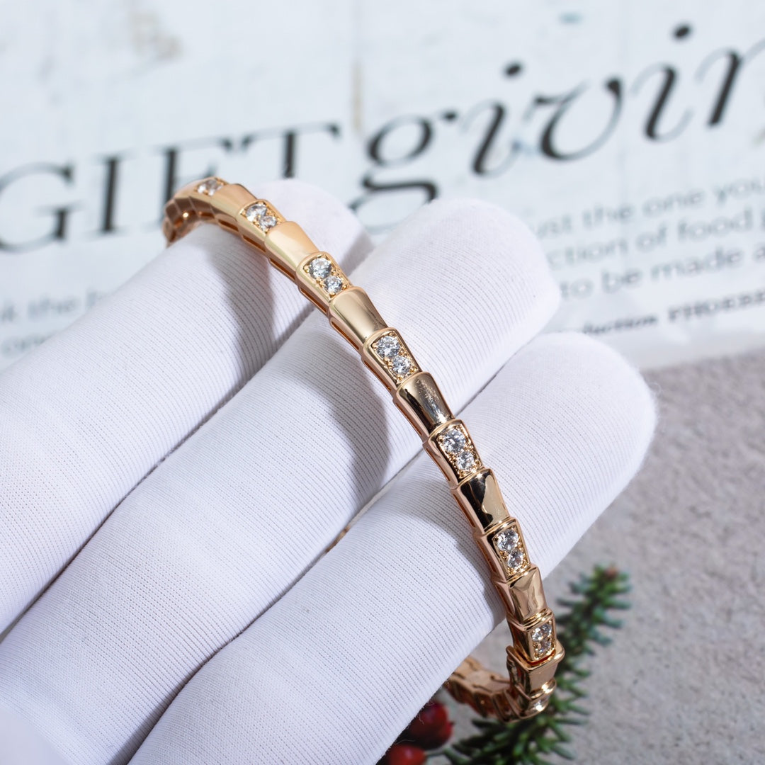 [Bloom]SERPENTI SMALL BRACELET PINK GOLD DIAMOND