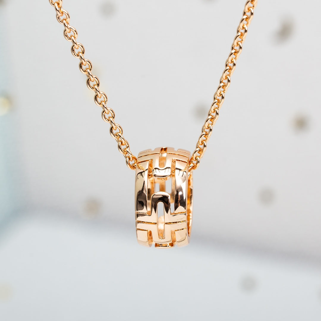 [Bloom]PARENTESI NECKLACE PINK GOLD