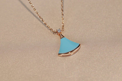 [Bloom]DREAM NECKLACE TURQUOISE PINK GOLD