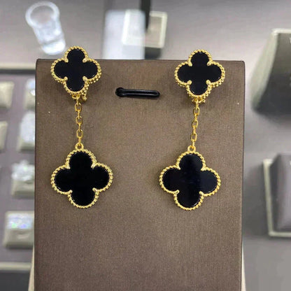 [Bloom]CLOVER 2 MOTIFS  EARRINGS (MULTIPLE CHOICESC