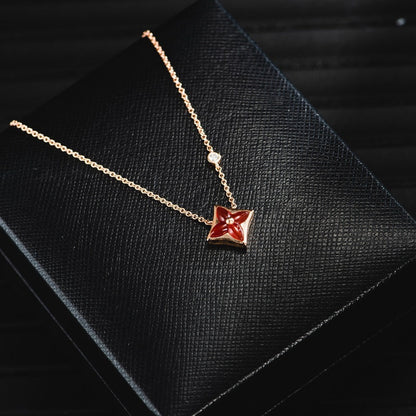 [Bloom]STAR NECKLACE PINK GOLD 1 DIAMOND