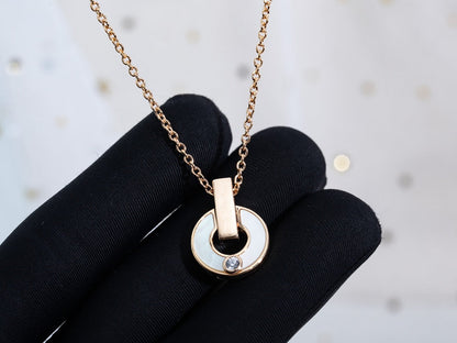 [Bloom]GARI NECKLACE PINK GOLD MOP