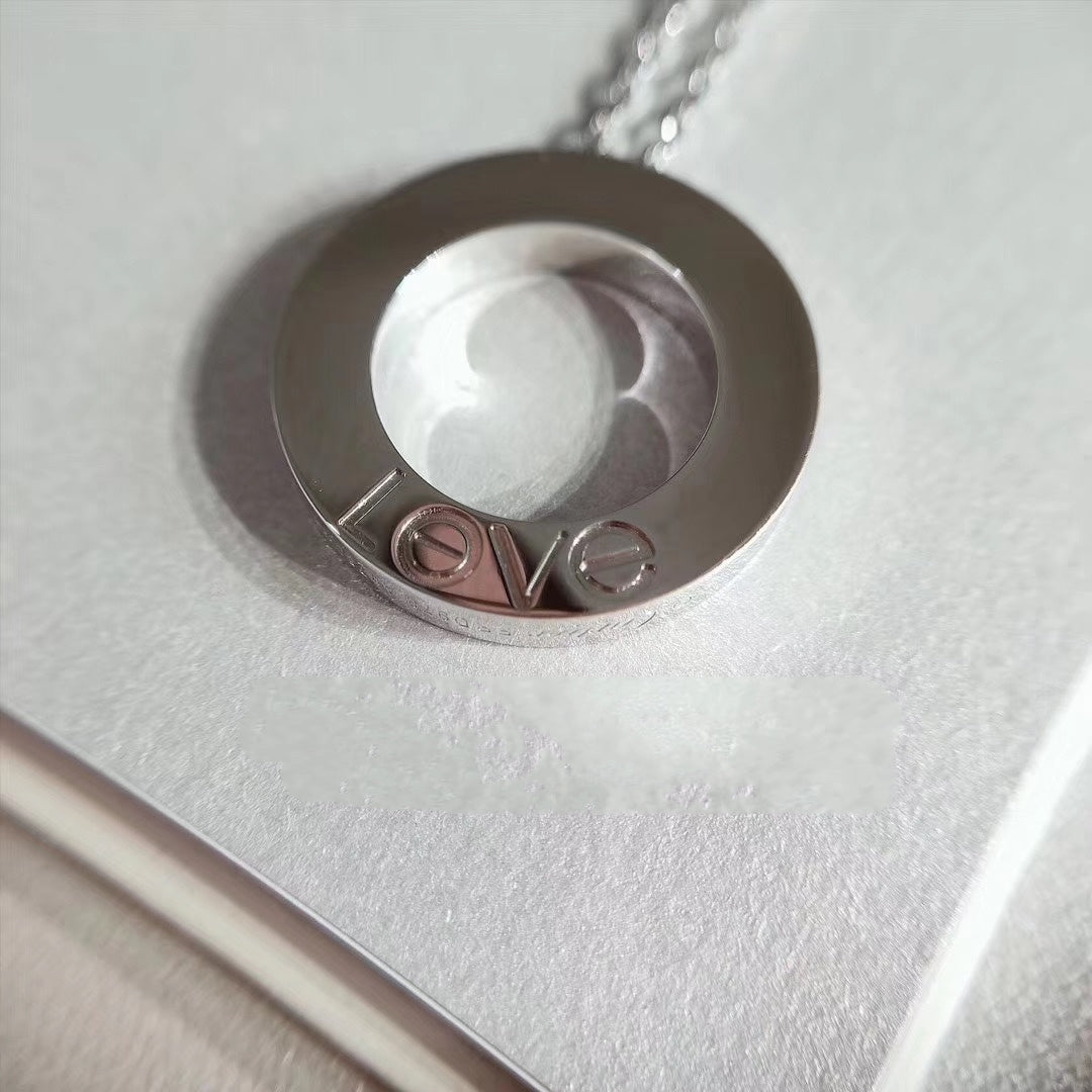 [Bloom]LOVE NECKLACE ADJUSTABLE SILVER