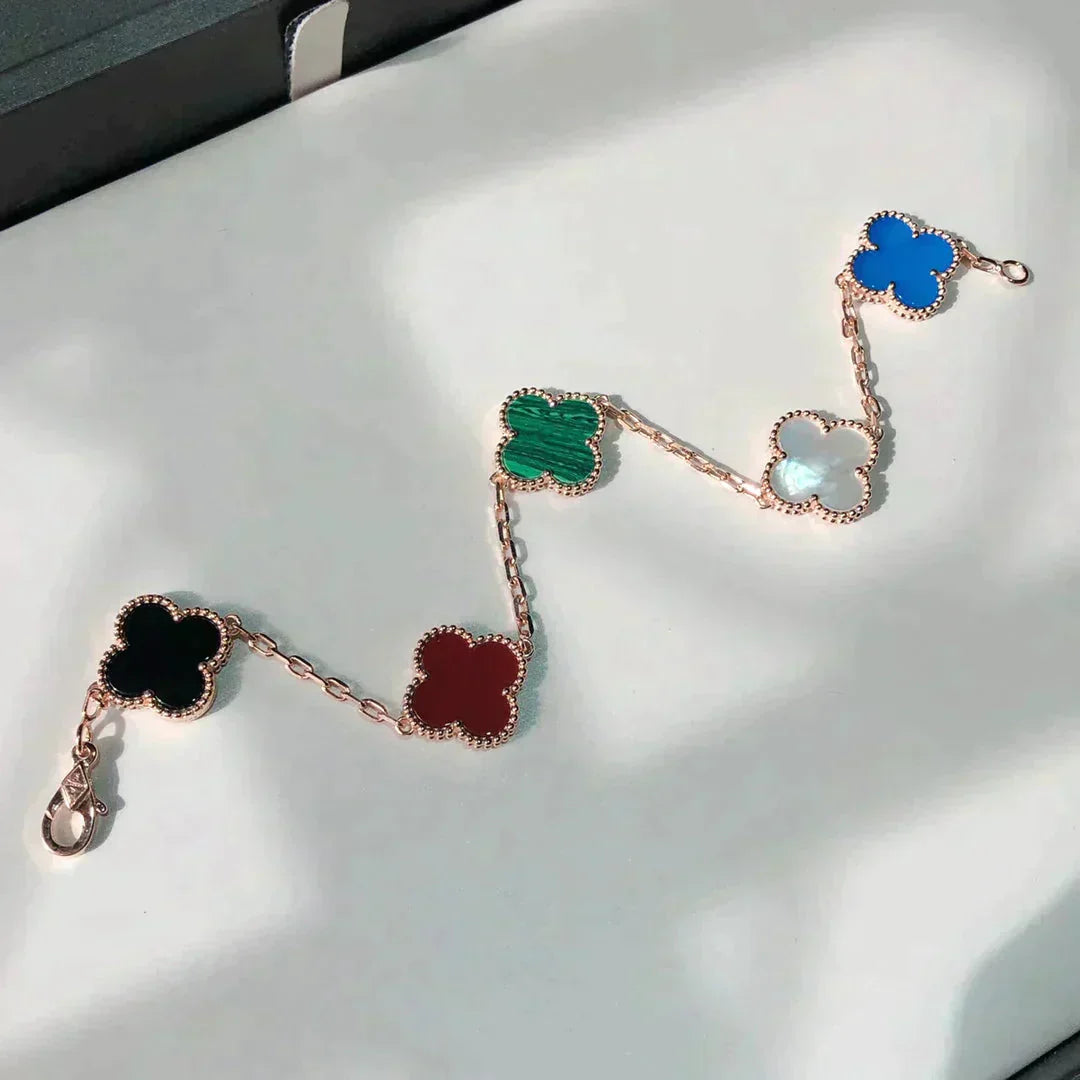 [Bloom]CLOVER 5 MOTIFS MULTICOLOR  BRACELET