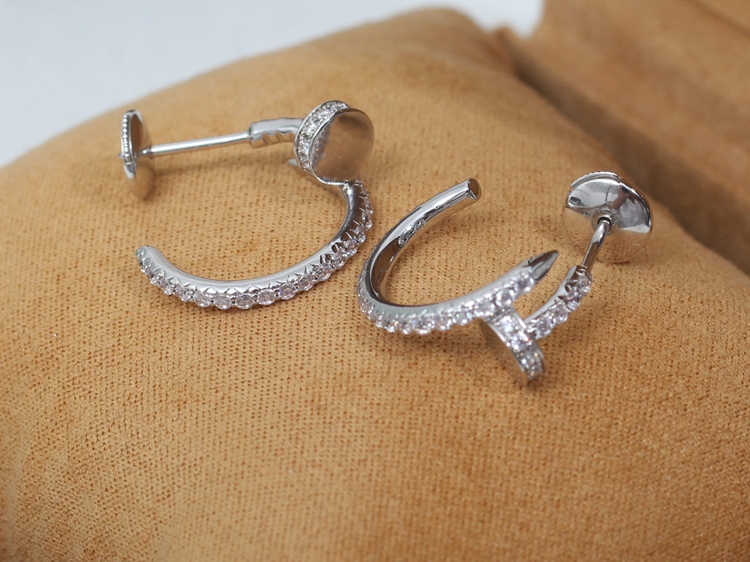 [Bloom]JUSTE EARRINGS 12.75MM SILVER DIAMOND