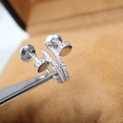 [Bloom]JUSTE EARRINGS 12.75MM SILVER DIAMOND