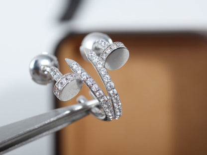 [Bloom]JUSTE EARRINGS 12.75MM SILVER DIAMOND