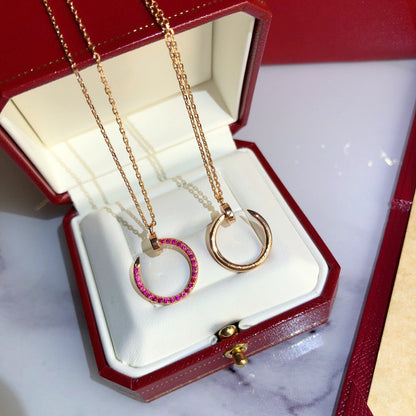 [Bloom]JUSTE NECKLACE GOLD RED DIAMONDS