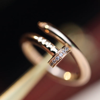 [Bloom]JUSTE RING 2.65MM PINK GOLD DIAMOND