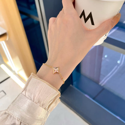 [Bloom]STAR 1 DIAMOND PINK GOLD BRACELET